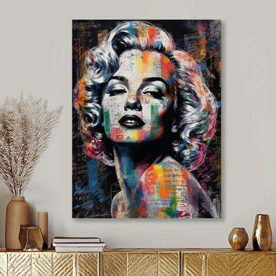 Marilyn Monroe Retro Collage - Woman Pop Wall Art
