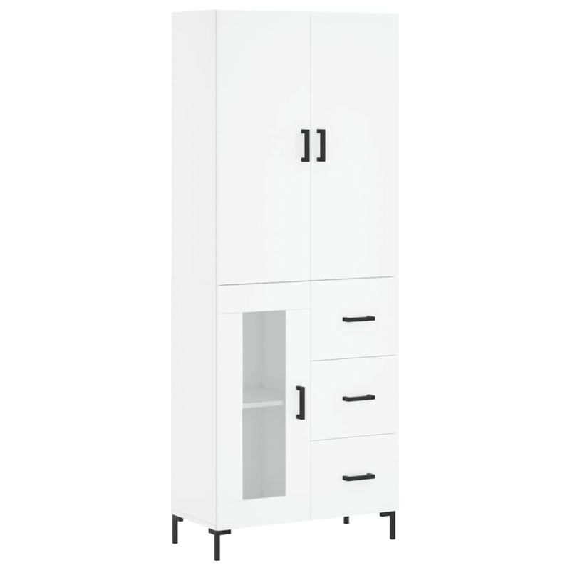 Michae 3 Door Manufactured Wood Wardrobe, White