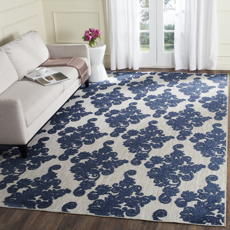 Conlin Performance Ikat Rug, Rectangle 3'3" x 5'3"