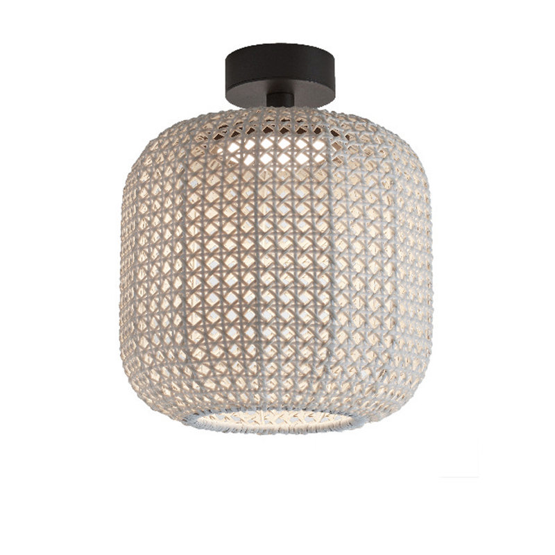 Plafonnier semi-encastré 1 lumière DEL 12,4 po Nans, Beige