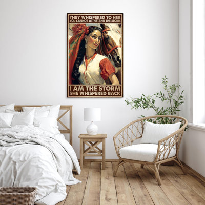 I Am The Storm - 1 Piece Rectangle Graphic Art Pri " I Am The Storm "