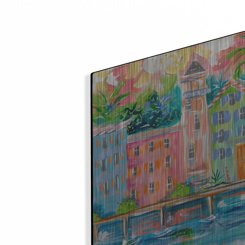 «Dock City» par Estelle Grengs, H 24 po x l 36 po