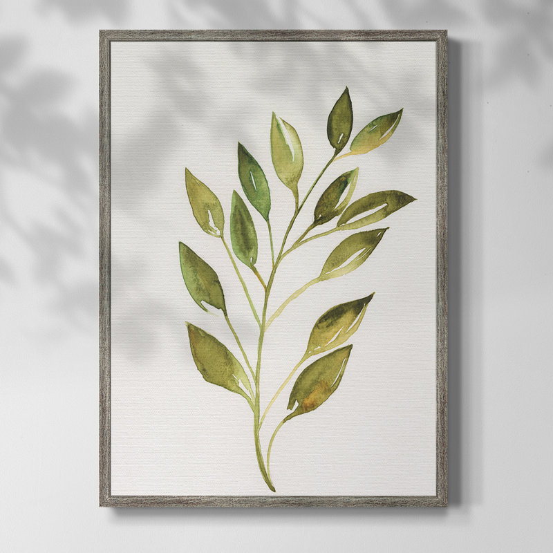 «Simple Twig I», reproduction encadrée - bois massif, H 11 po x l 9 po