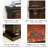 Black Solid + Manufactured Wood Electric Fireplace-387590490-387590484