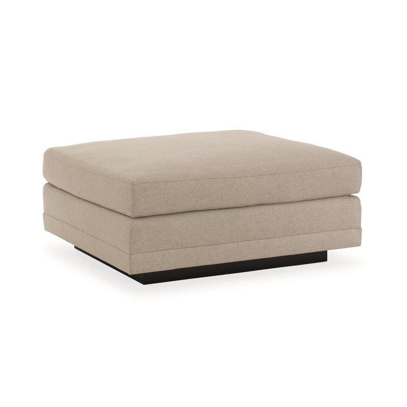 Modern Fusion Ottoman, Beige