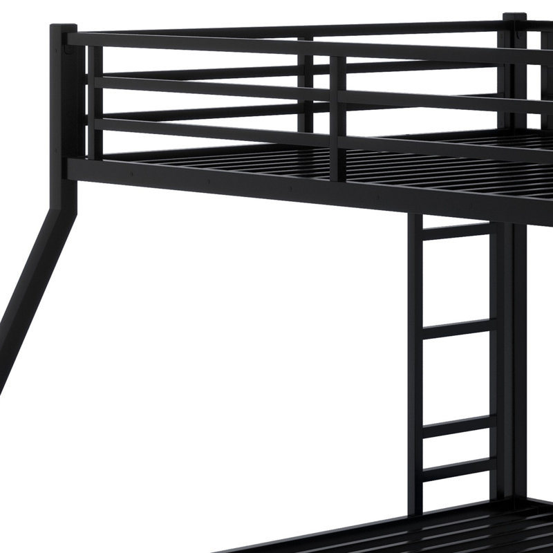 Metal Bunk Bed For Teens And Adults, Queen over King