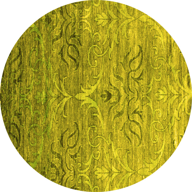 Anajah Performance Damask Indoor Rug, Square 7'
