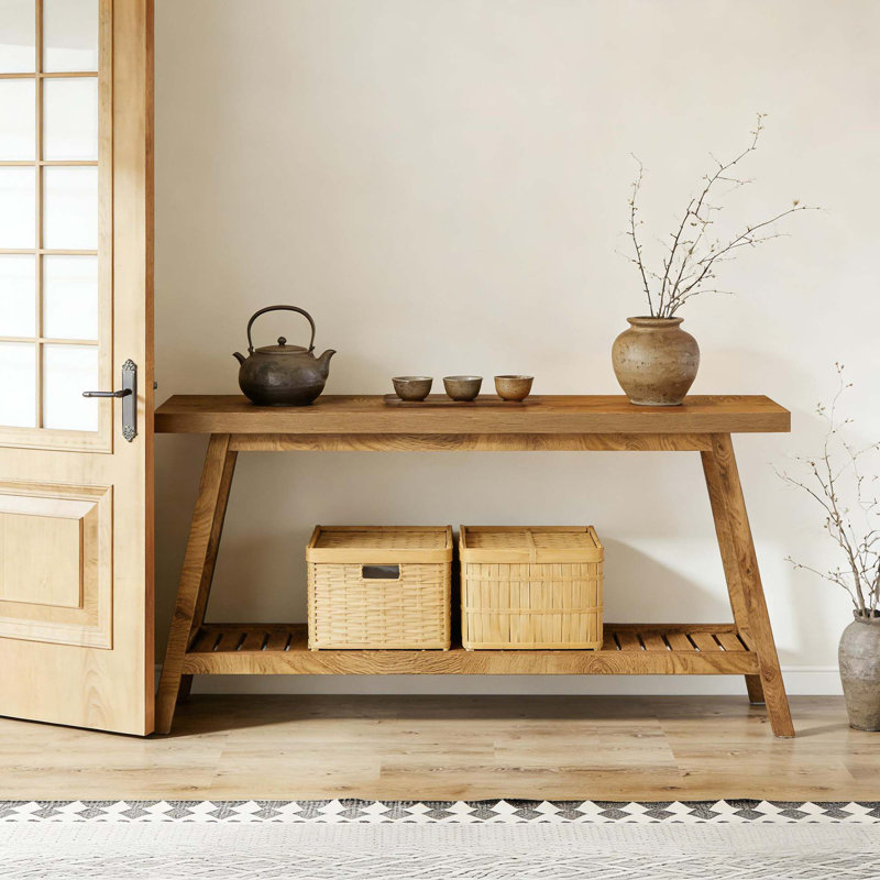 Console rustique peu encombrante, Brun pâle