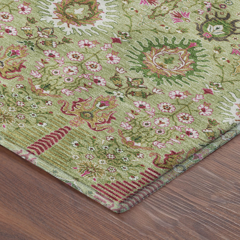Tapis de qualité supérieure lavable à la machine Mayfield AMF2251 Global, Tapis de couloir 2 pi 3 po x 7 pi 6 po, Aloès