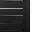 Table d'appoint moderne en aluminium noir mat pour table de jardin