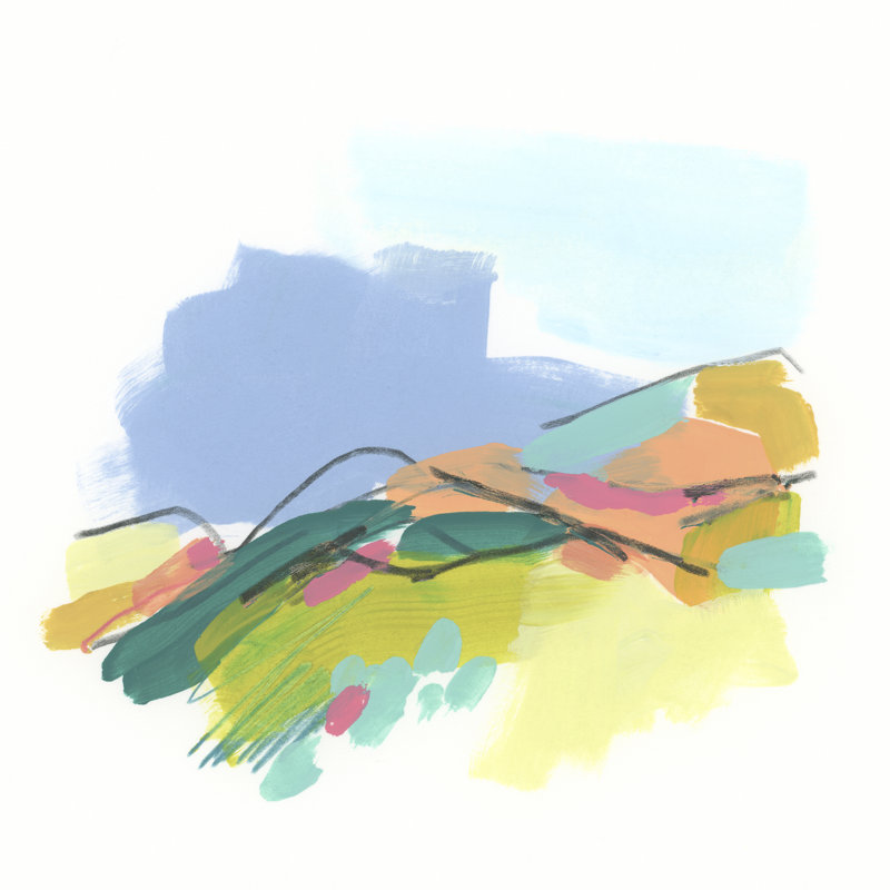 Telmo Colorscape III by June Erica Vess - Wrapped Canvas Print, 30 cm H x 30 cm W