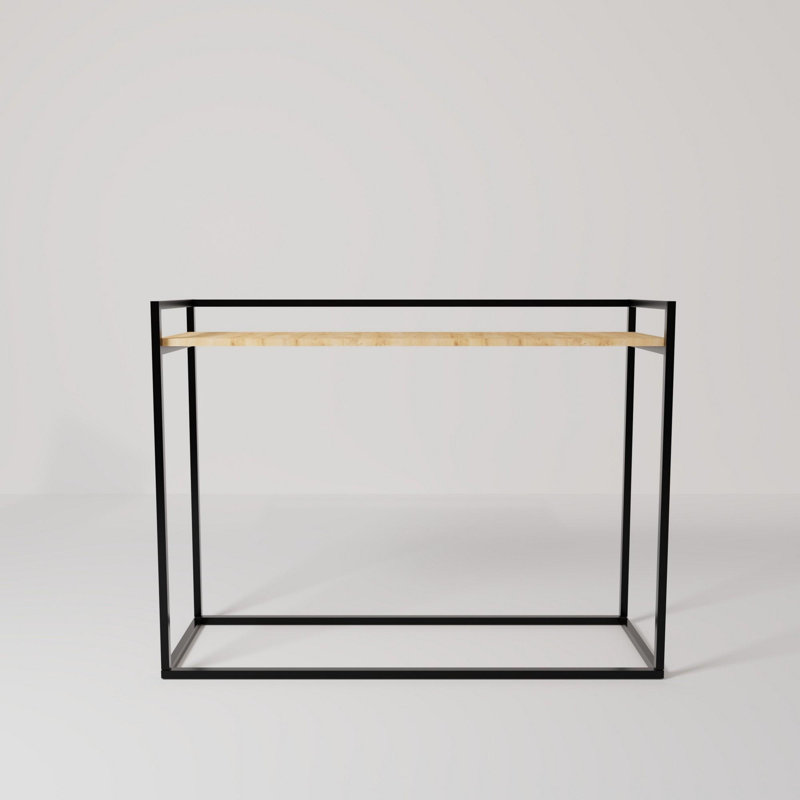 Commode moderne en chêne, 47,2 po x 31,5 po x 13,8 po | 100% panneau de particules enduit de mélamine, 0,7 pouce d'épaisseur | Pieds en métal thermolaqué électrostatique durable | Solution de rangement élégante pour la chambre à coucher et le salon