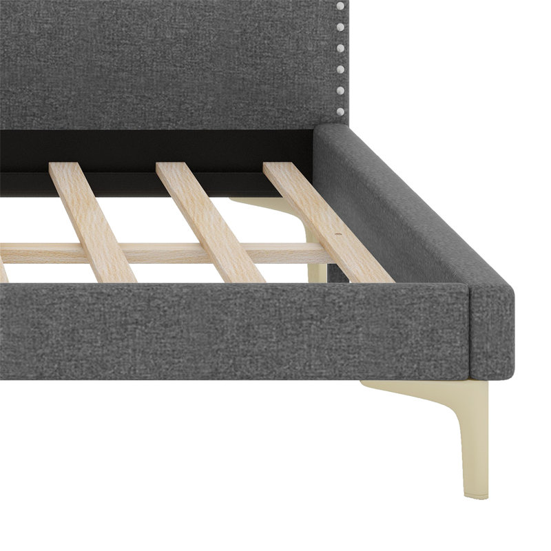 Fiton Panel Bed, Gray