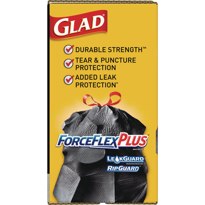 30 Gallons Plastic Trash Bags - 70 Count
