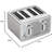 BLACK+DECKER 4-Slice Toaster, Stainless Steel, TR4900SSD