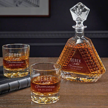 Longshore Tides Asbery Valentines Day Anniversary Unique Gifts For Men Him  Husband Boyfriend Dad, Whiskey Decanter Set With 4 Glasses, Birthday  Wedding Gift Man Cave Bourbon Wine Decanter Gifts For Brother Her