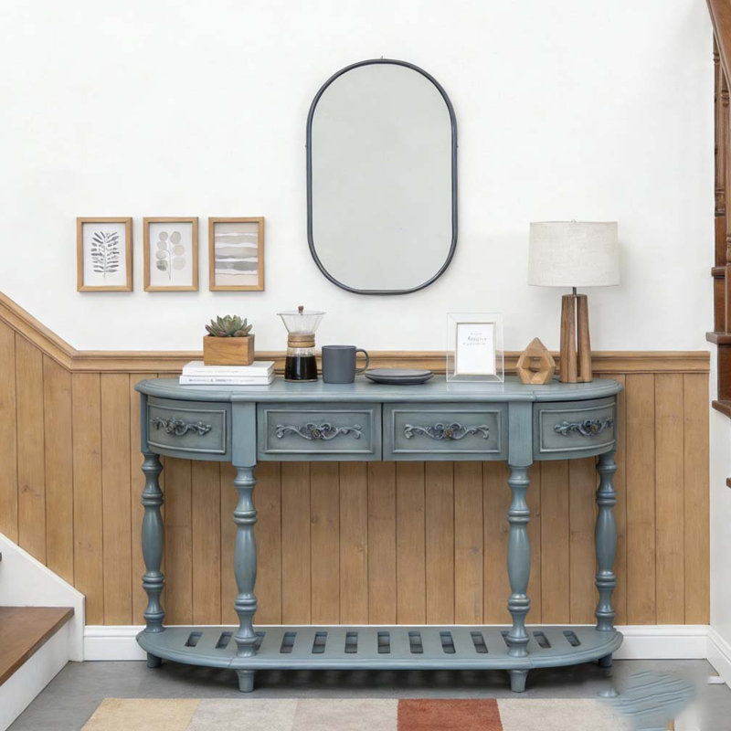 Console 52 po moderne et contemporaine, Bleu antique