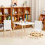 Ensemble de table pour enfants et 2 chaises, ensemble 3 pièces de table et de tout-petits pour enfants, ensemble de table de jeu en bois (blanc)