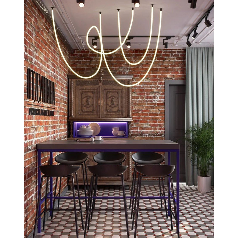 Graeme Set of 2 Bar Stools - 28" Seat Height Molded Plastic Stools with Metal Legs - Counter Height Indoor/Outdoor Stools