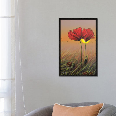 Red Flowers by ColorByFeliks - Print on Canvas
