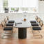 Ensemble de 4 chaises de salle à manger en rotin noir et chrome, chaises de cuisine modernes en bois de style Mid-Century, chaises de salle à manger en canne à dossier en filet, chaise Cesca Design avec pieds en métal chromé-2028106808-2028437263