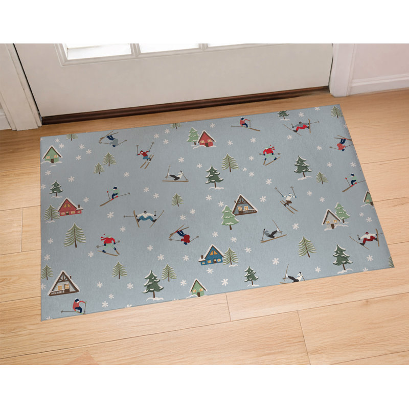 Paillasson Downhill, Bleu, L 60 po x L 84 po