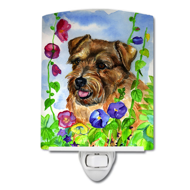 Éclairage de nuit en céramique norfolk terrier