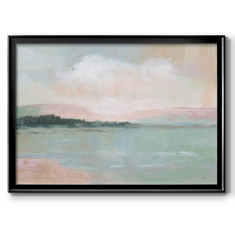 Toile tendue avec châssis Distant Shore_48653, Noir, H 14 po x l 20 po x P 1,5 po