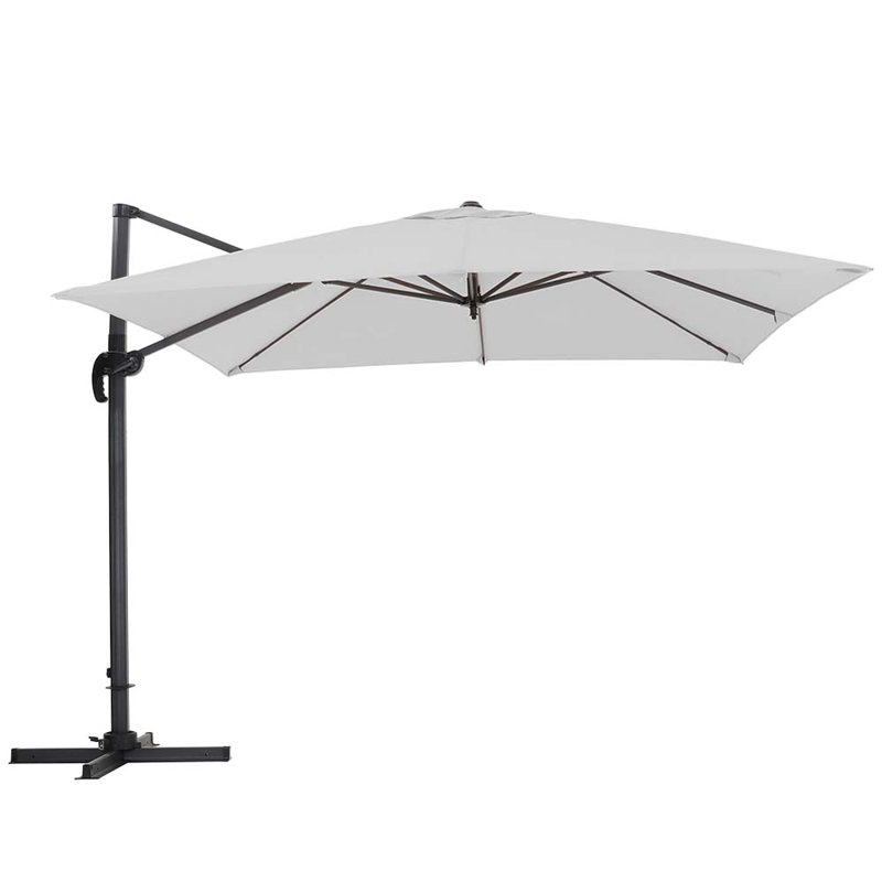 Aaron-Matthew 300cm Cantilever Parasol, Light Grey