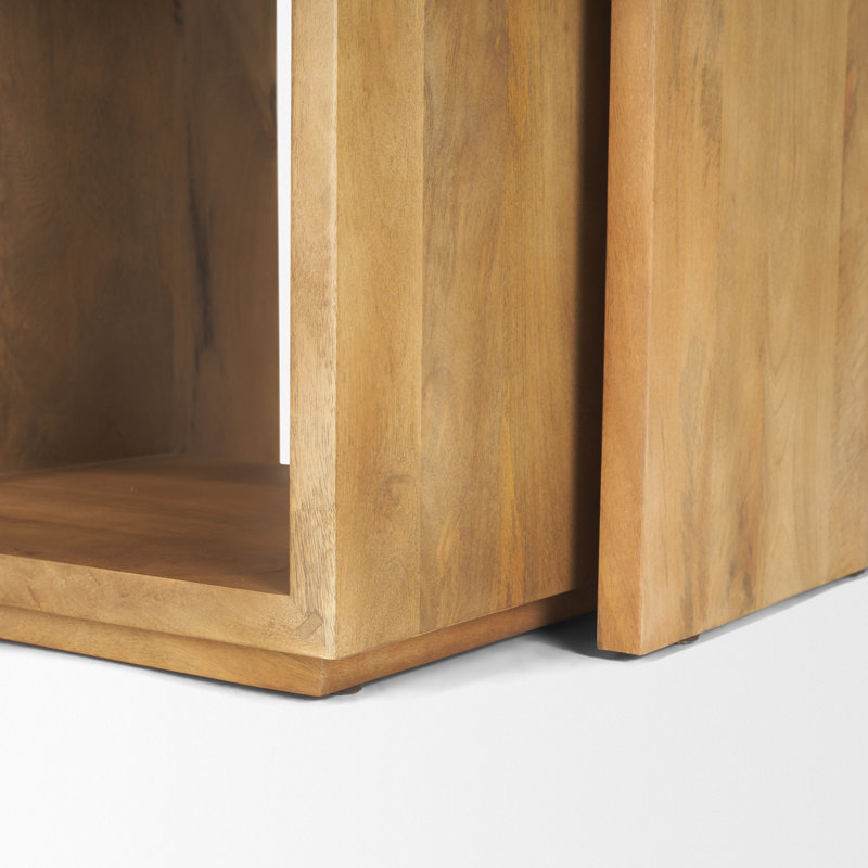 Solid Wood Nesting End Table