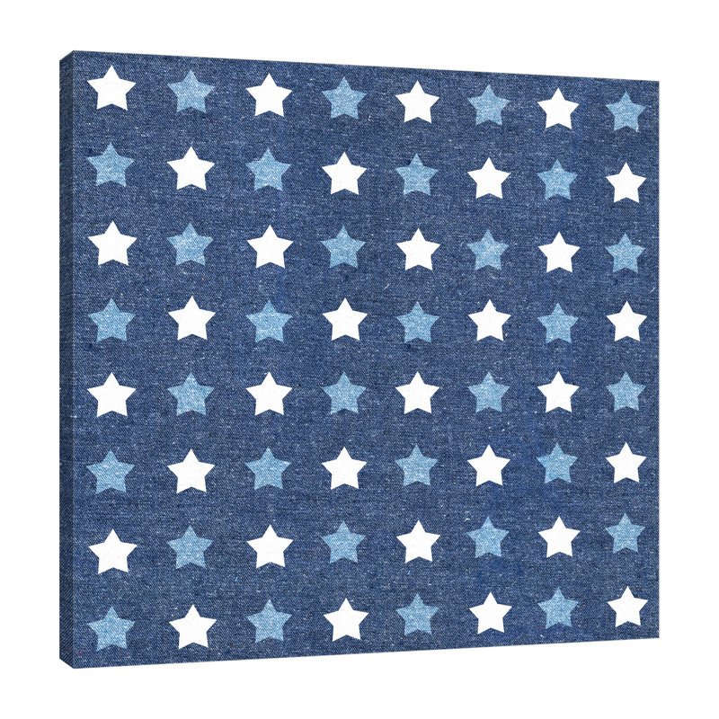 «Stars And Stripes Dark Pattern III» par Beth Grove, impression sur toile tendue, H 24 po x l 24 po x P 1,5 po