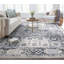 Well Woven Omaha Ivory Blue Leon Vintage Medallion Rug-98590975