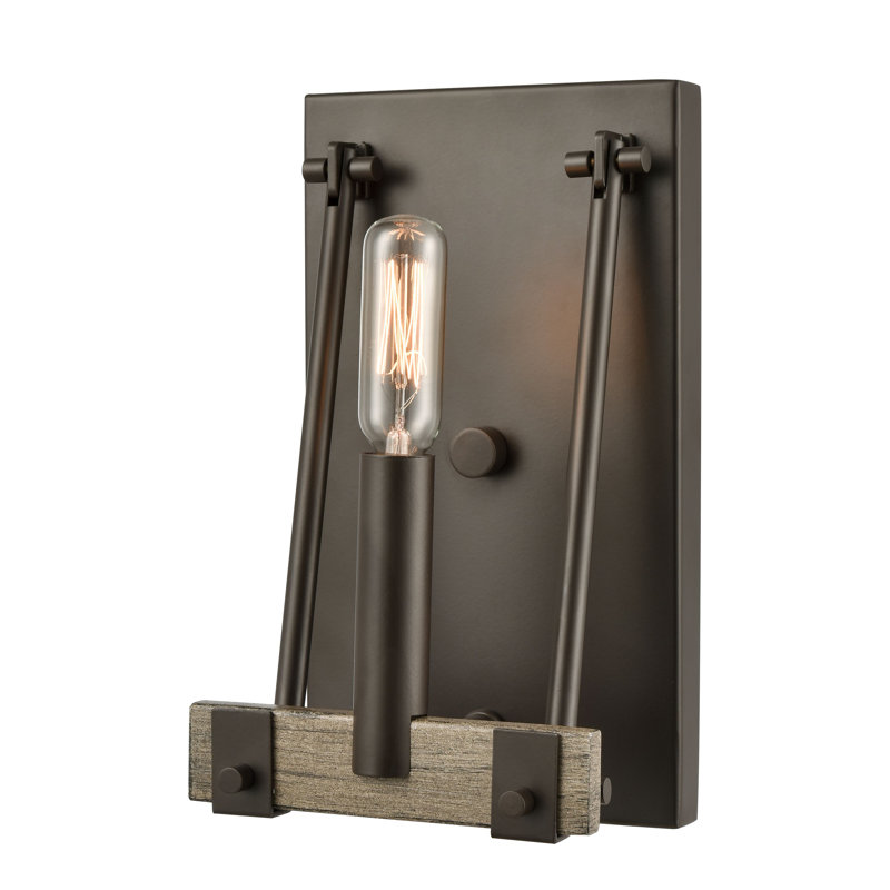Applique murale 1 lumière de 9 po de hauteur Mendon - Bronze huilé