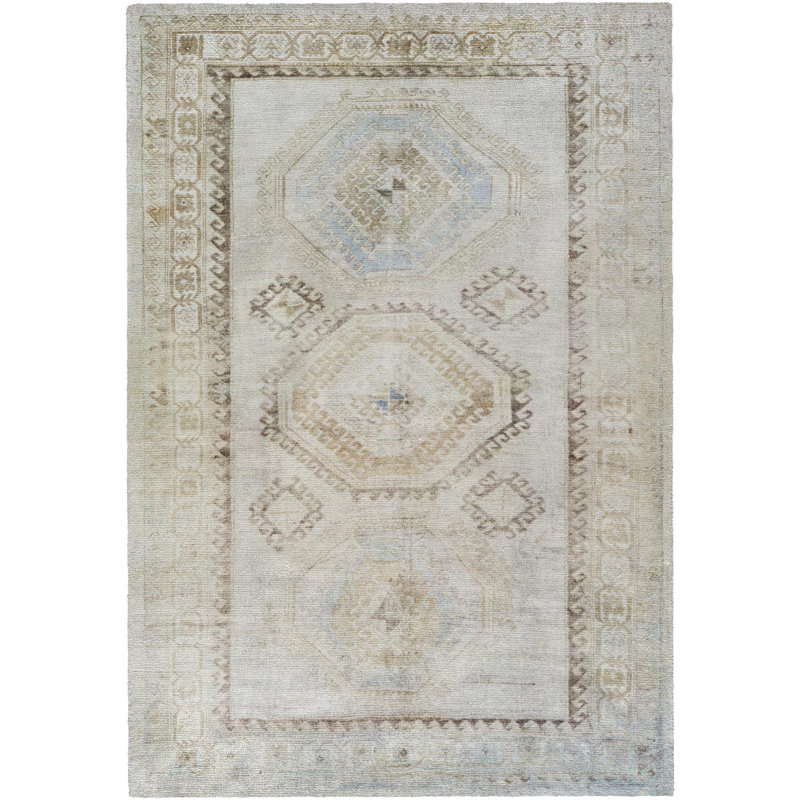 Tapis touffeté à la main Maric, Rectangle 5 pi x 7 pi 6 po