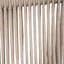 Causeuse d'extérieur en bois d'acacia de patio, bois au fini naturel, coussin beige