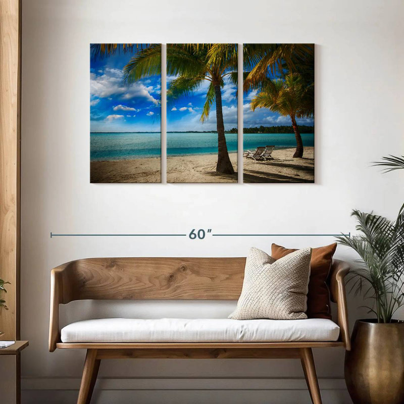 Palmiers de la plage exotique Gillard, H 28 po x l 45 po