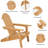 Akeley Fir Foldable Outdoor Adirondack Chair-887030297
