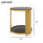 Modern Black Mirror End Table