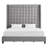 Kaster Upholstered Wingback Bed-27659402-27659404