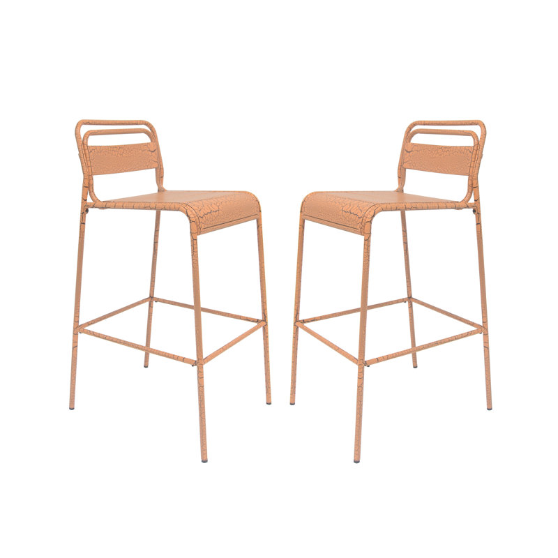 Tabouret d'extérieur (ensemble de 2), 2, Orange
