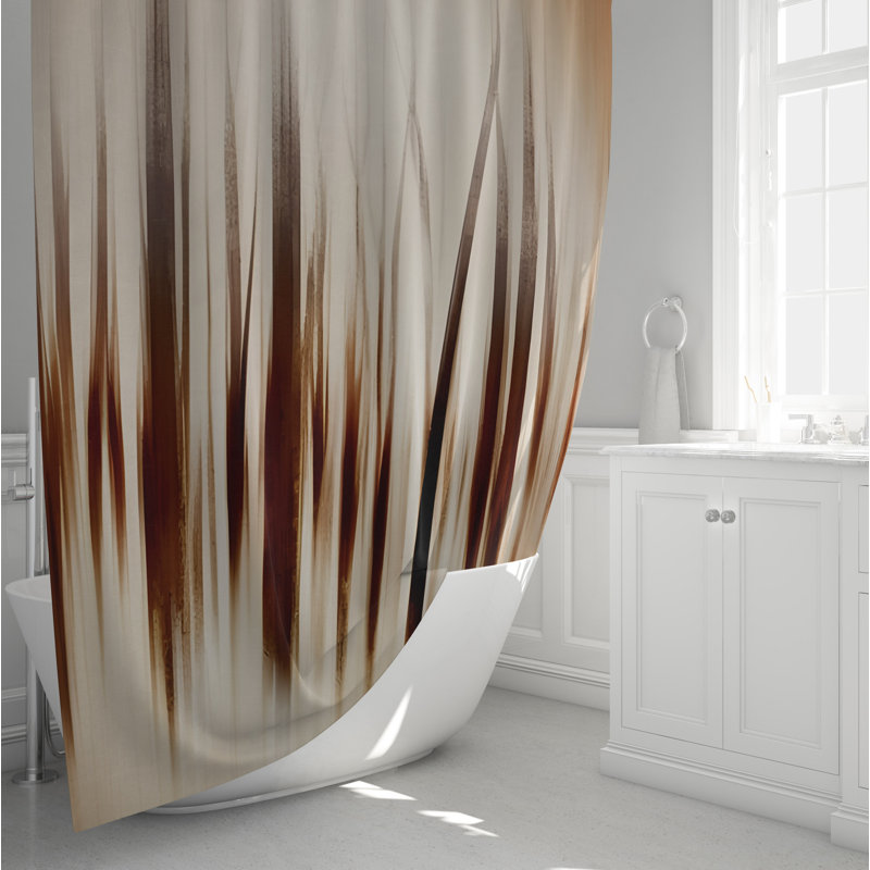 Rideau de douche abstrait Coni, H 72 po x l 70 po