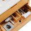 Dayton 36" Woodgrain Vanity With Pure Quartz Top And Ceramic Basin