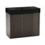 Meuble-lavabo de 36 po avec lattes en chêne fumé, grande capacité de rangement, surface imperméable, assemblage Kd, grain facile à installer, cuve en quartz noir, ajustement intérieur multi-styles, contreplaqué de catégorie E1, doux