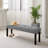 Modern Tufted Linen Dining Bench-1168663900