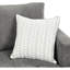 Fauteuil confortable en chenille de 34,5 po de hauteur gris avec siège inclinable de style contemporain et coussin de dossier