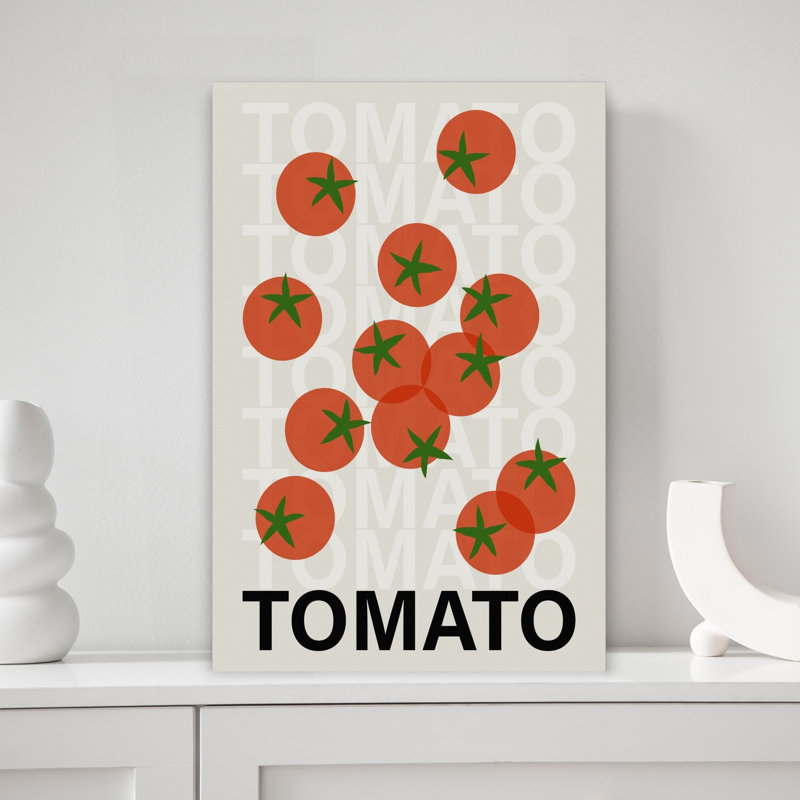 Fresh Red Tomatoes by Paulina Budka - Wrapped Canvas Print, 45.72 cm H x 30.48 cm W