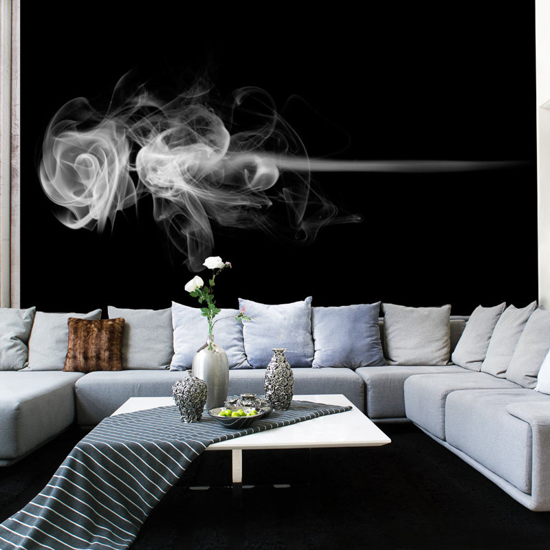 Smoke Rose 193cm x 250cm Wallpaper, 350 cm x 270 cm