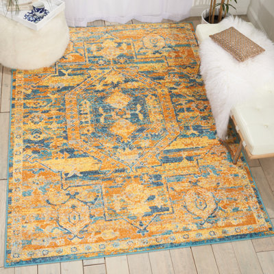 Geomar Tufted Gold Rug