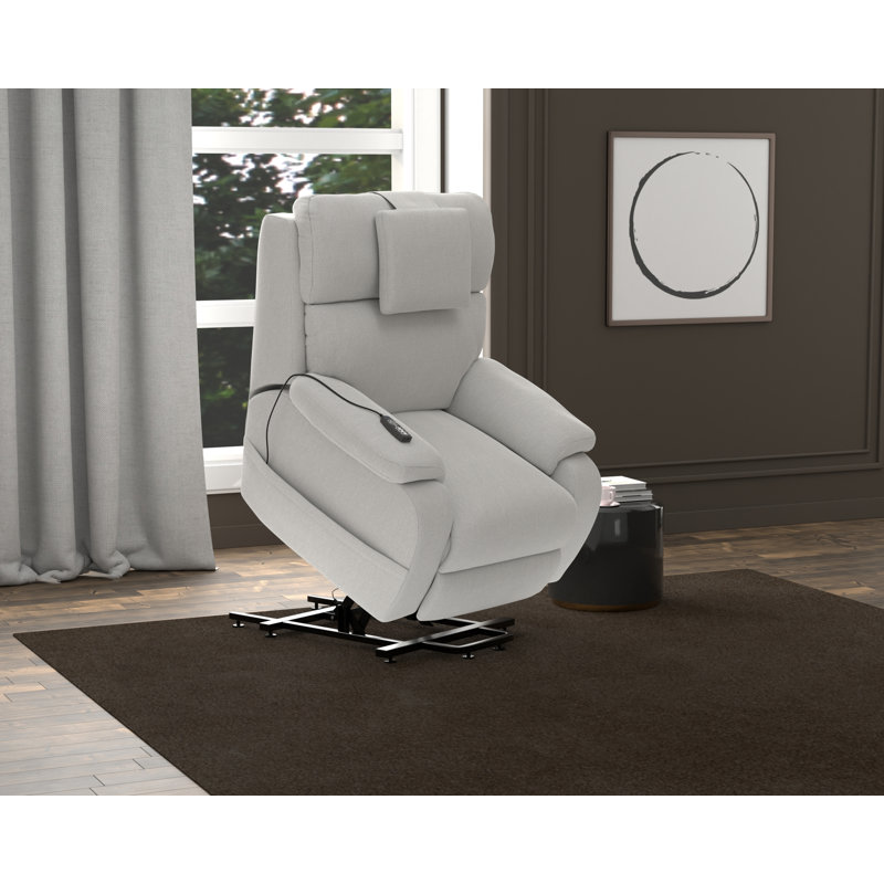 Fauteuil inclinable électrique Snoozer Power Lift avec CR3 chaleur / massage / gravité zéro, Blanc