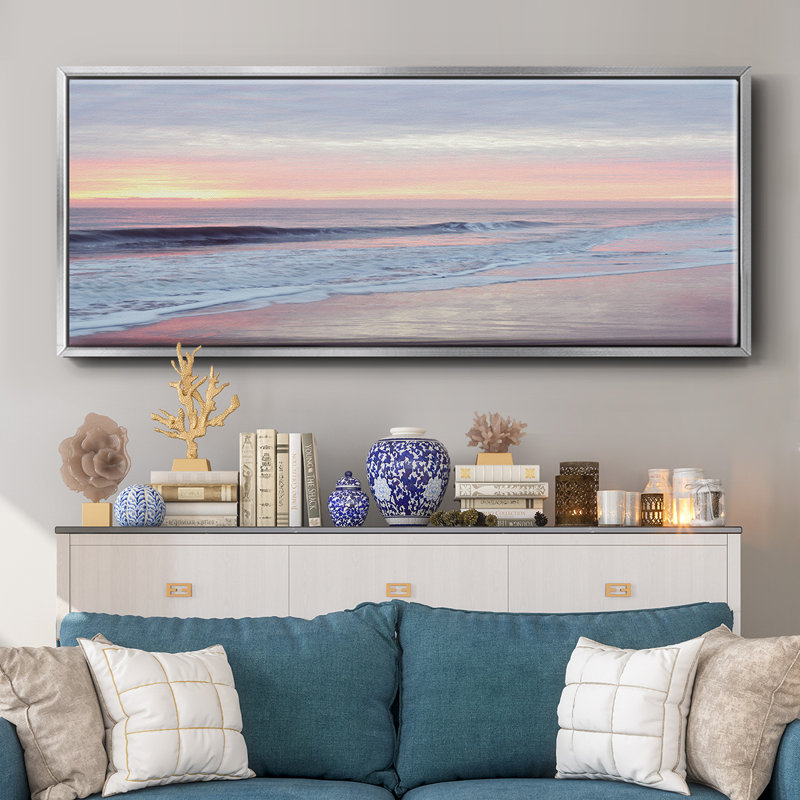 Morning Break I- Framed Canvas, 20" H x 50" W